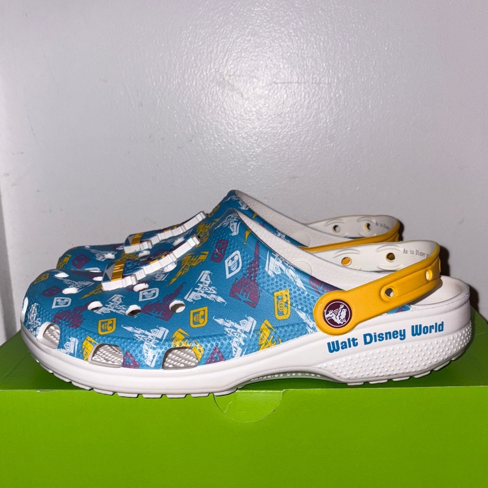Disney  Blue and White Crocs - Picture 3 of 6